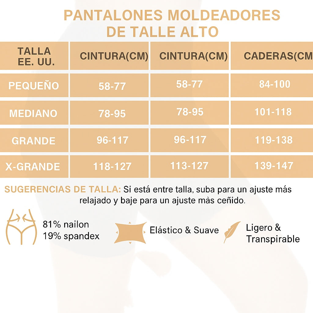 Bragas moldeadoras de cintura alta